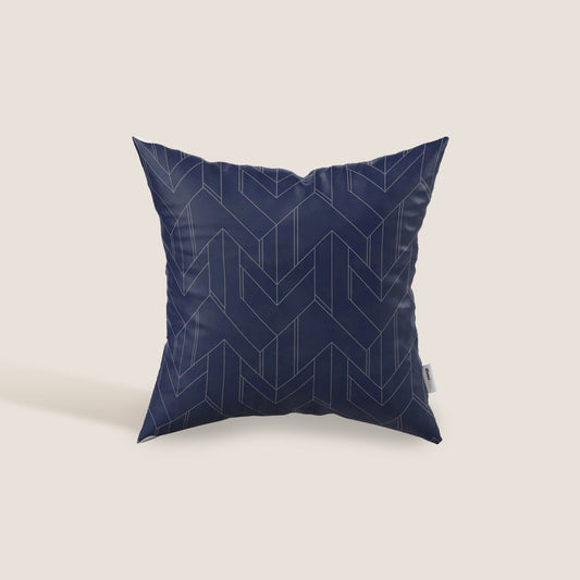 Cuscino decorativo geometrico in velluto Impermeabile disponibile in diverse colorazioni blu
