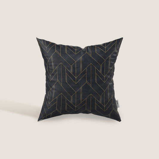 Cuscino decorativo geometrico in velluto Impermeabile disponibile in diverse colorazioni nero