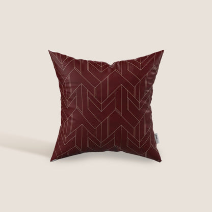 Cuscino decorativo geometrico in velluto Impermeabile disponibile in diverse colorazioni rosso