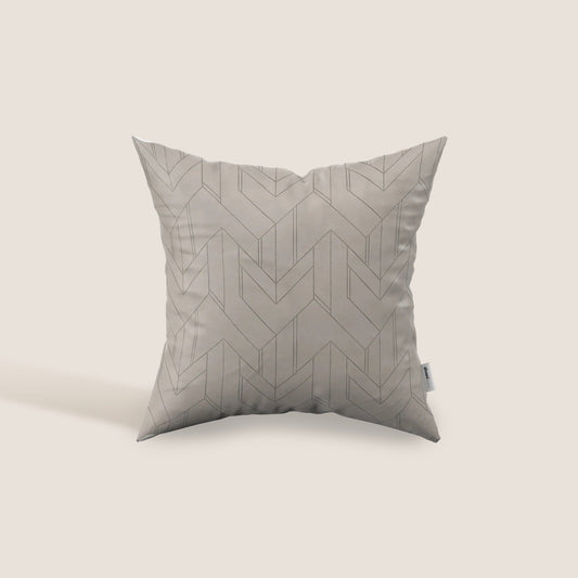 Cuscino decorativo geometrico in velluto Impermeabile disponibile in diverse colorazioni tortora