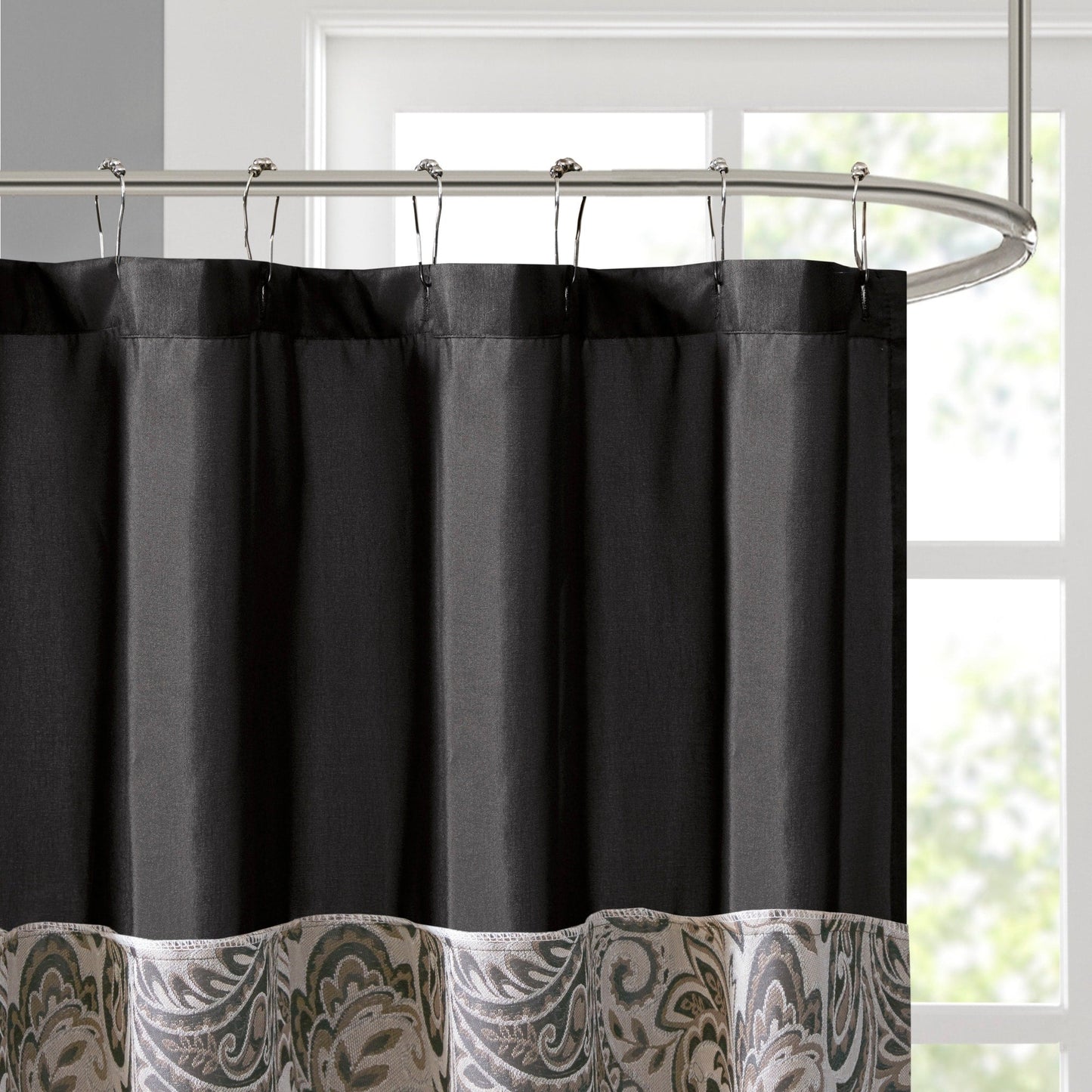 Madison Park Aubrey Jacquard Shower Curtain