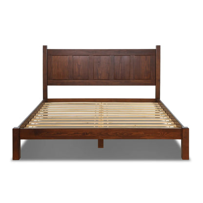 Grain Wood Furniture Shaker Solid Wood Panel Platform Bed