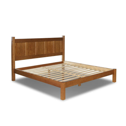 Grain Wood Furniture Shaker Solid Wood Panel Platform Bed