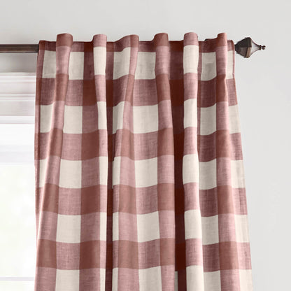 The Gray Barn Holly Buffalo Check Blackout Window Single Curtain Panel