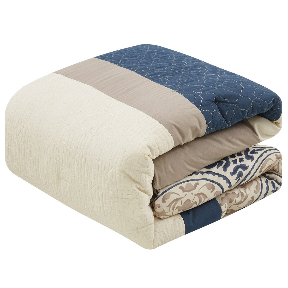 Nanshing Daffodil 7-Piece Medallion Print Comforter Set