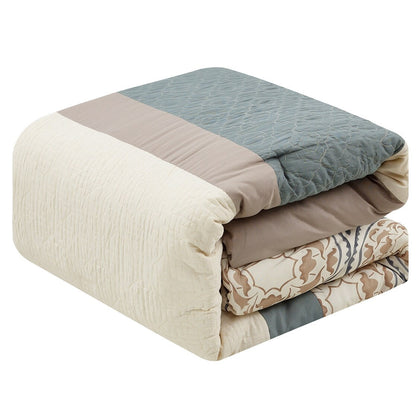 Nanshing Daffodil 7-Piece Medallion Print Comforter Set