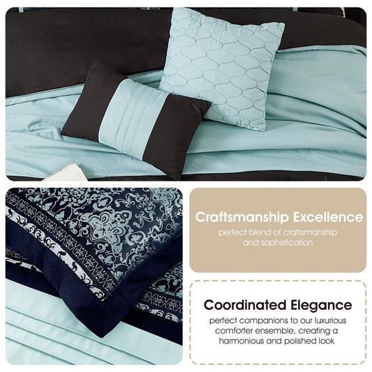 Nanshing Shelly 7 Piece Transitional Comforter Set
