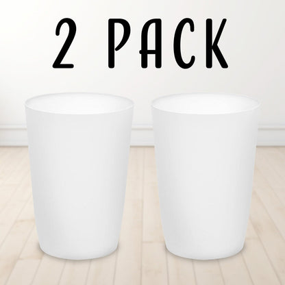 HOLD N’ STORAGE - Set of 2 Small Trash Can with Open Top for Compact and Tight Spaces – 1.58 Gallon Capacity