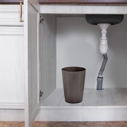 HOLD N’ STORAGE - Set of 2 Small Trash Can with Open Top for Compact and Tight Spaces – 1.58 Gallon Capacity