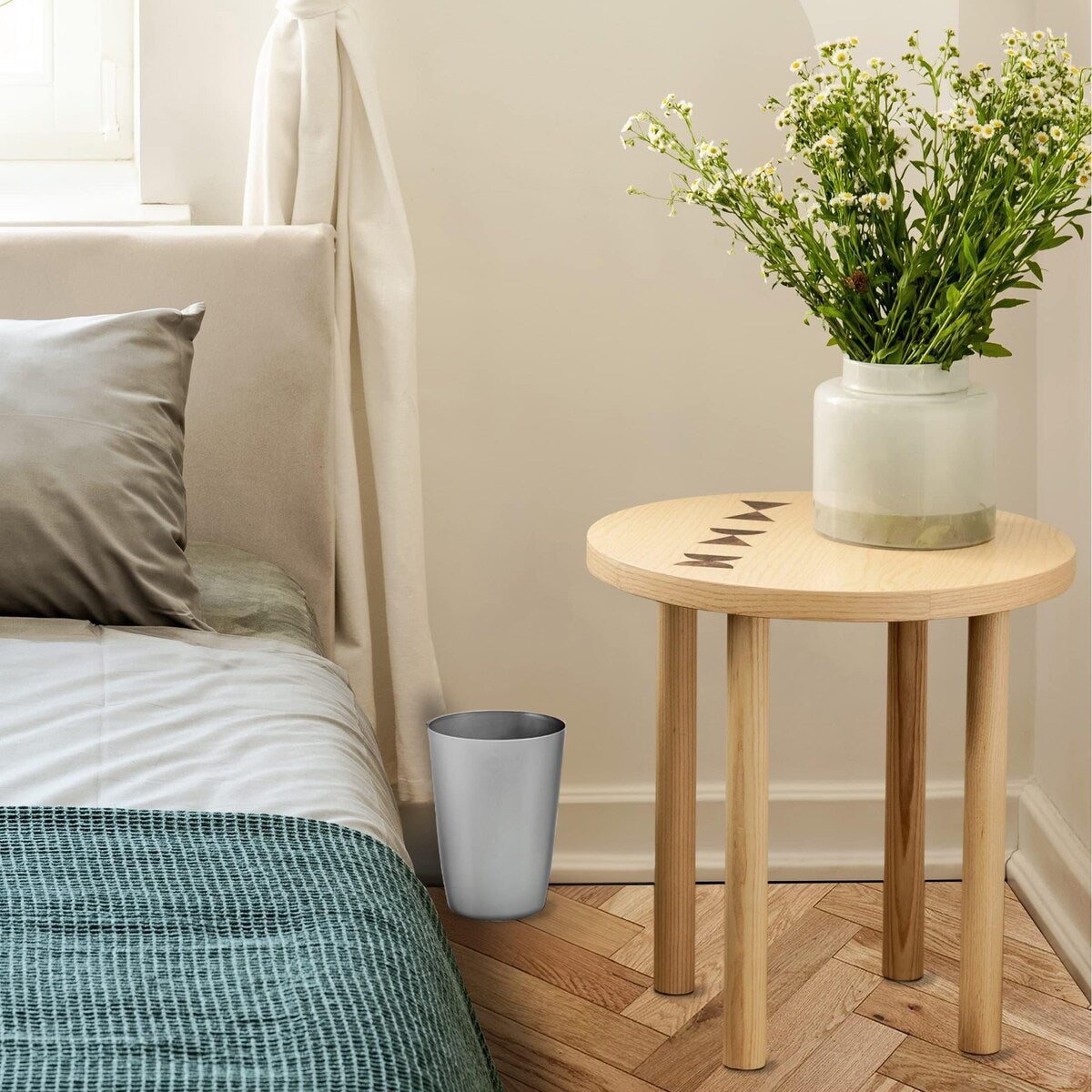 HOLD N’ STORAGE - Set of 2 Small Trash Can with Open Top for Compact and Tight Spaces – 1.58 Gallon Capacity