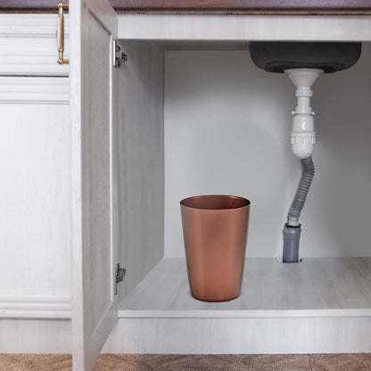 HOLD N’ STORAGE - Set of 2 Small Trash Can with Open Top for Compact and Tight Spaces – 1.58 Gallon Capacity