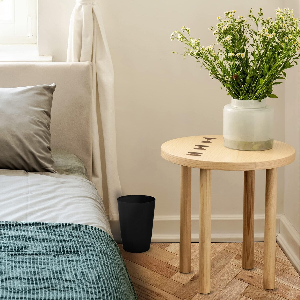 HOLD N’ STORAGE - Set of 2 Small Trash Can with Open Top for Compact and Tight Spaces – 1.58 Gallon Capacity