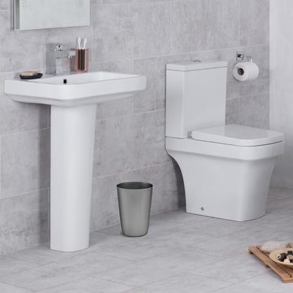 HOLD N’ STORAGE - Set of 2 Small Trash Can with Open Top for Compact and Tight Spaces – 1.58 Gallon Capacity