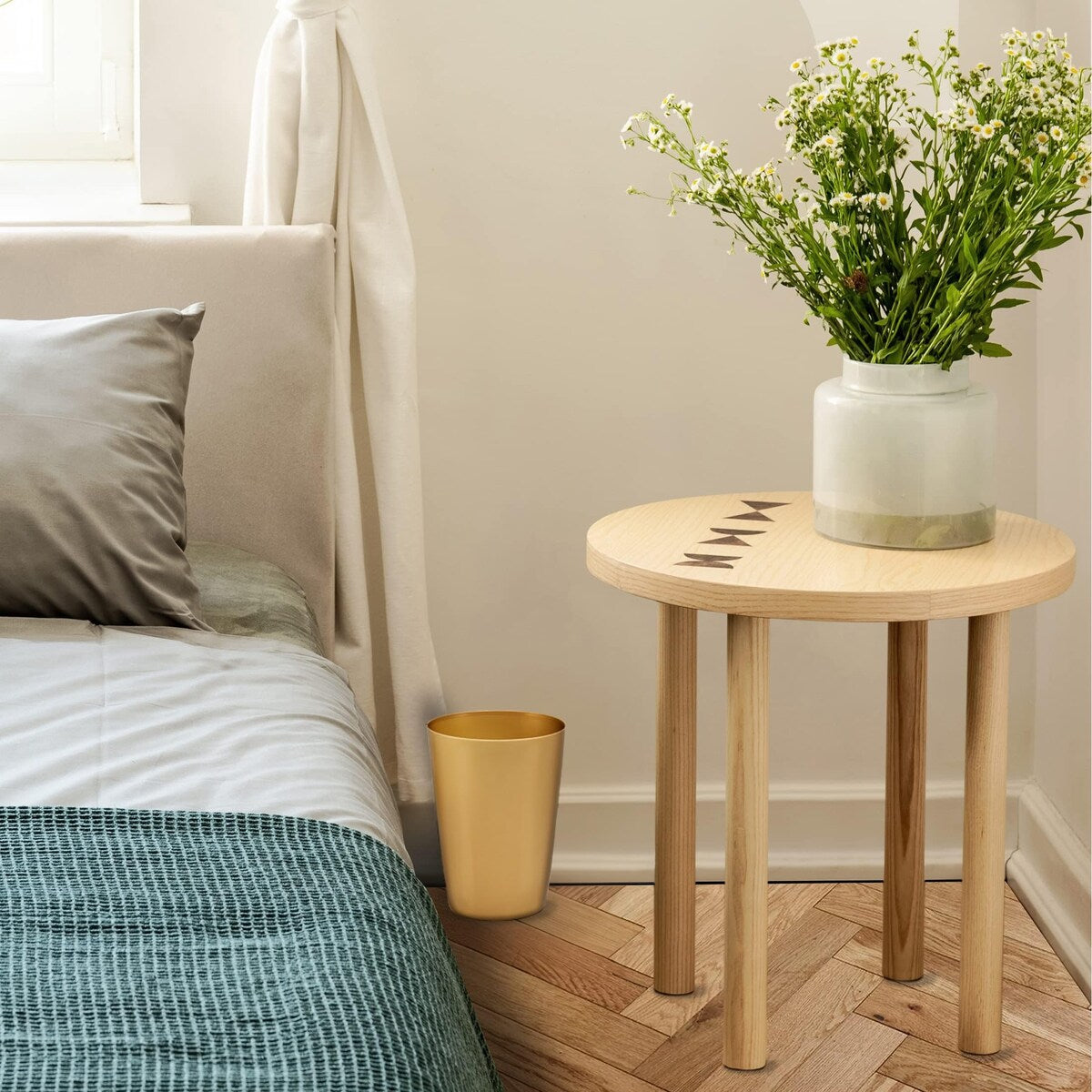 HOLD N’ STORAGE - Set of 2 Small Trash Can with Open Top for Compact and Tight Spaces – 1.58 Gallon Capacity