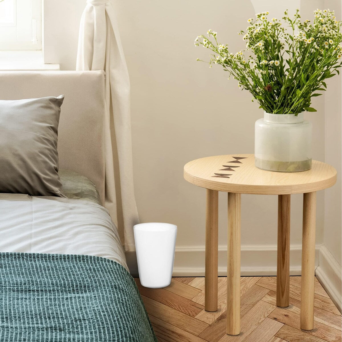 HOLD N’ STORAGE - Set of 2 Small Trash Can with Open Top for Compact and Tight Spaces – 1.58 Gallon Capacity