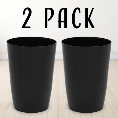 HOLD N’ STORAGE - Set of 2 Small Trash Can with Open Top for Compact and Tight Spaces – 1.58 Gallon Capacity