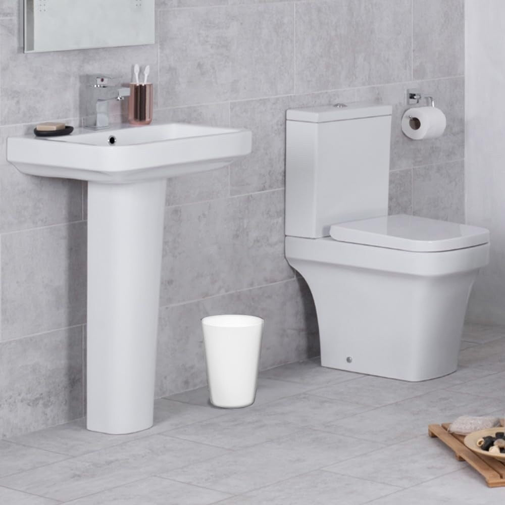 HOLD N’ STORAGE - Set of 2 Small Trash Can with Open Top for Compact and Tight Spaces – 1.58 Gallon Capacity