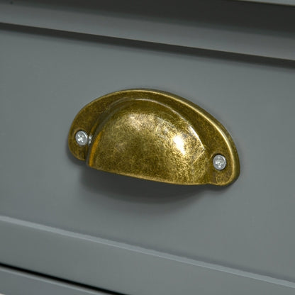 HOMCOM 2-Tier Night Stand with Drawer, Narrow End Table with Bottom Shelf, for Living Room or Bedroom