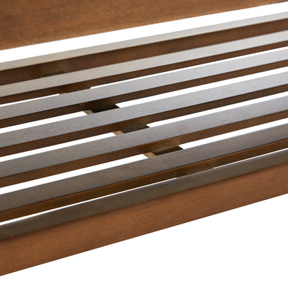 Entryway Shoe Bench Storage Bench Fabric Solid Wood, 43-inch Upholstered Bench for Living Room, Bedrooms