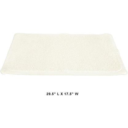 HUJI Slip-Resistant Loofah Shower Mat