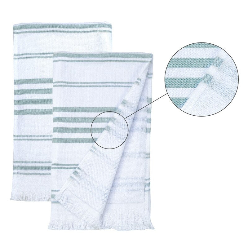 Hand Towels for Kitchen Quick Drying 16 x 28 Inch by Ample Decor - 2 Pcs