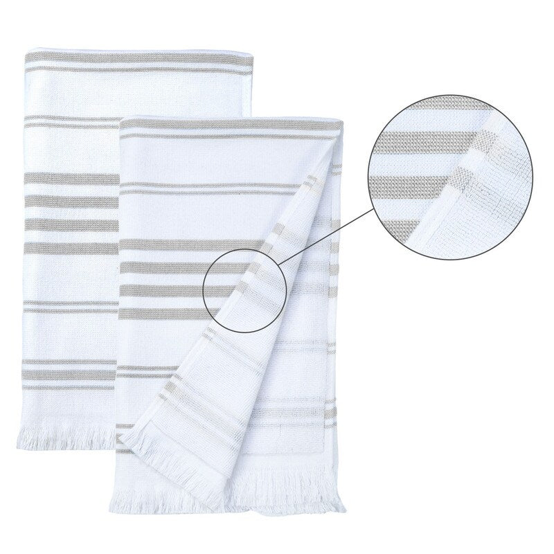 Hand Towels for Kitchen Quick Drying 16 x 28 Inch by Ample Decor - 2 Pcs