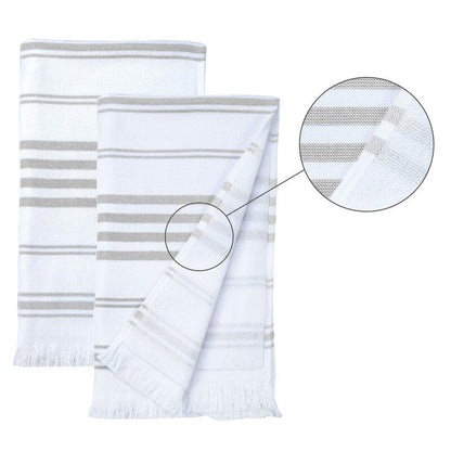 Hand Towels for Kitchen Quick Drying 16 x 28 Inch by Ample Decor - 2 Pcs