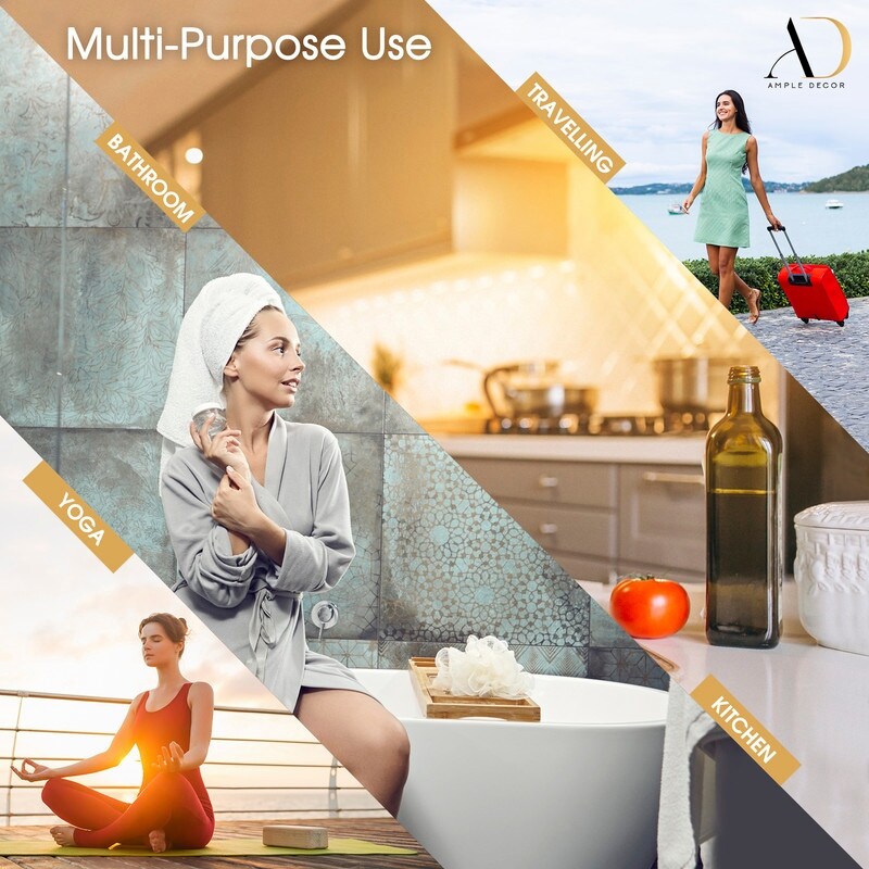 Hand Towels for Kitchen Quick Drying 16 x 28 Inch by Ample Decor - 2 Pcs