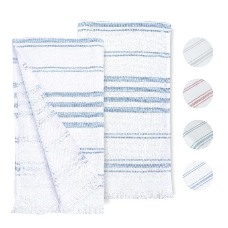 Hand Towels for Kitchen Quick Drying 16 x 28 Inch by Ample Decor - 2 Pcs