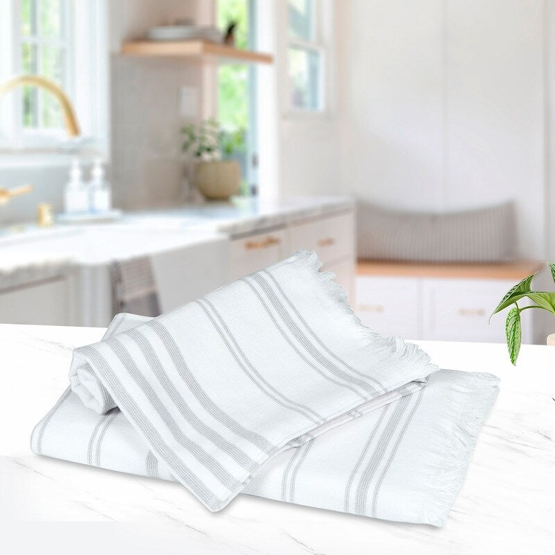 Hand Towels for Kitchen Quick Drying 16 x 28 Inch by Ample Decor - 2 Pcs