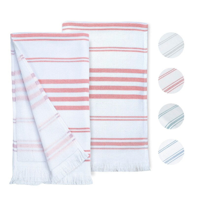 Hand Towels for Kitchen Quick Drying 16 x 28 Inch by Ample Decor - 2 Pcs