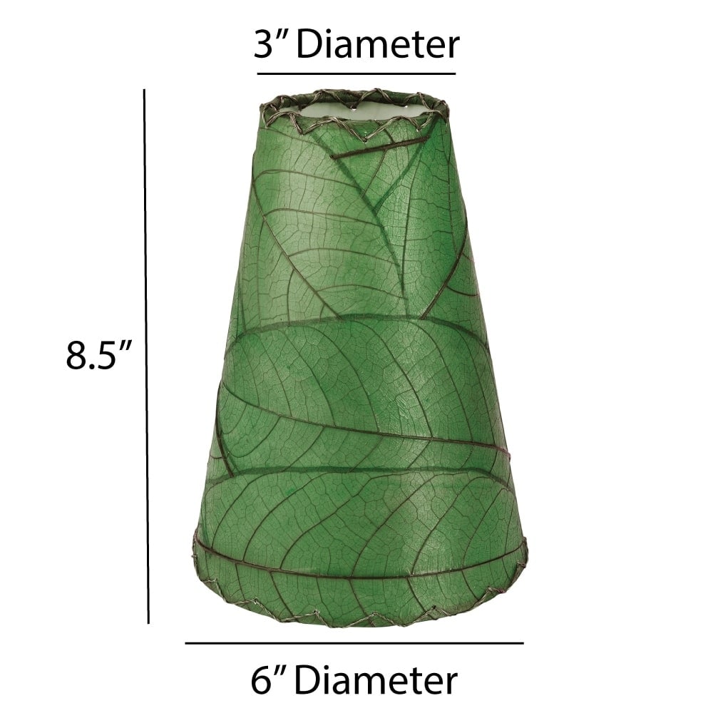 Eangee Handmade Gecko Wall Lamp Combo, Cocoa Leaves Shade, 16 x 7 x 24 in. - 16 x 7 x 24