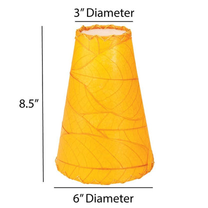 Eangee Handmade Gecko Wall Lamp Combo, Cocoa Leaves Shade, 16 x 7 x 24 in. - 16 x 7 x 24