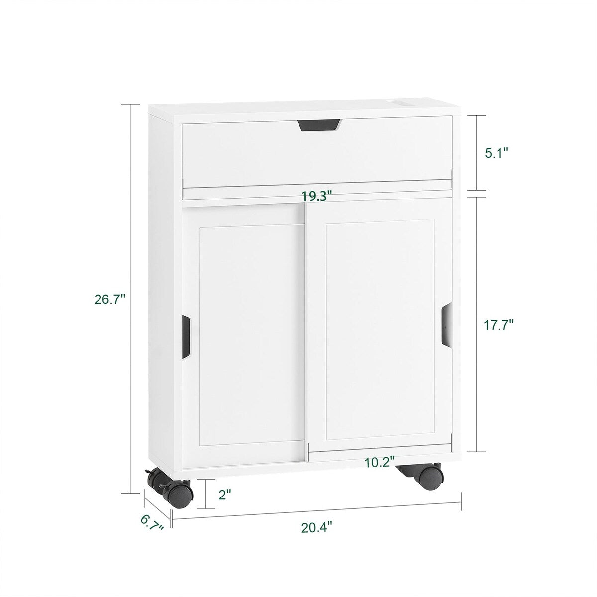 Haotian BZR31-W, Toilet Paper Storage Cabinet - White - White