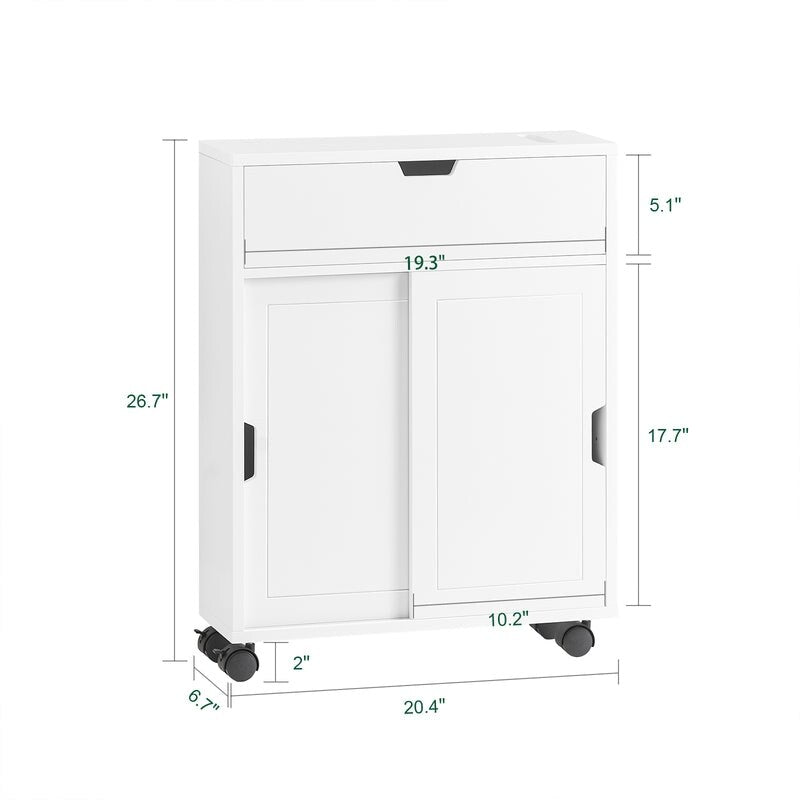 Haotian BZR31-W, Toilet Paper Storage Cabinet - White - White