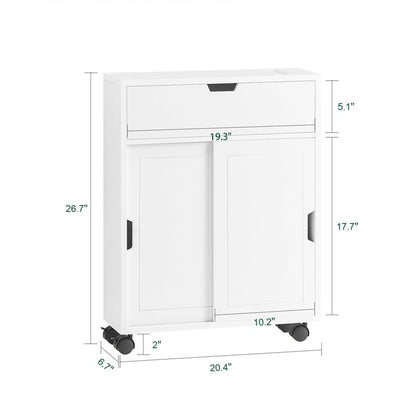 Haotian BZR31-W, Toilet Paper Storage Cabinet - White - White
