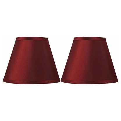Hardback Faux Silk Conical Lamp Shade, 5 inch Top, 9 inch Bottom, 7 inch Slant