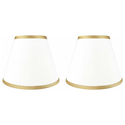 Hardback Faux Silk Conical Lamp Shade, 5 inch Top, 9 inch Bottom, 7 inch Slant