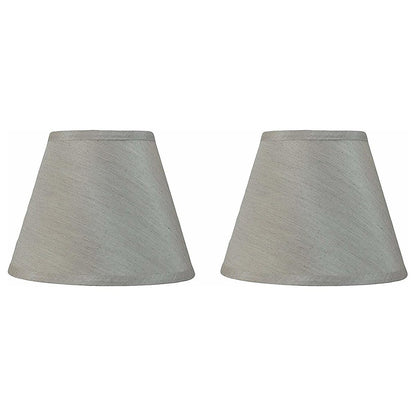 Hardback Faux Silk Conical Lamp Shade, 5 inch Top, 9 inch Bottom, 7 inch Slant