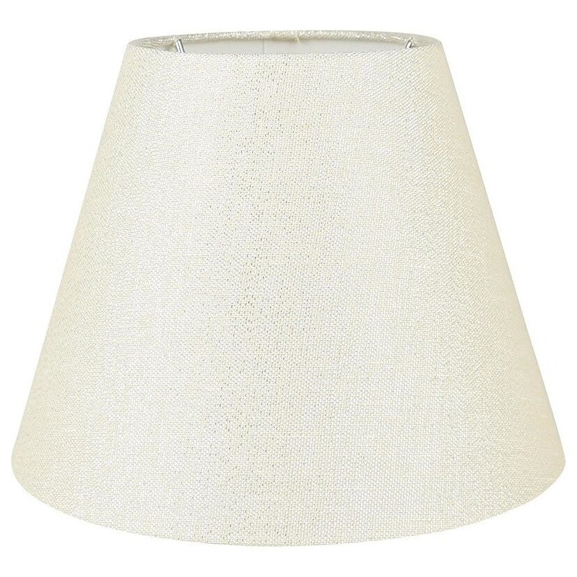 Hardback Faux Silk Conical Lamp Shade, 5 inch Top, 9 inch Bottom, 7 inch Slant