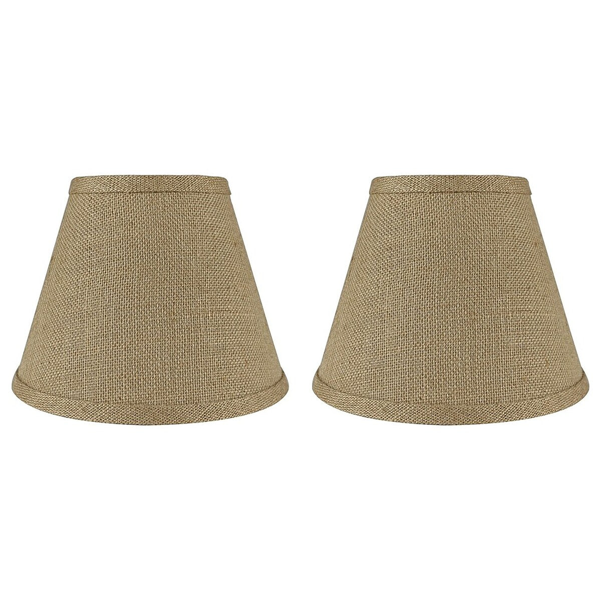Hardback Faux Silk Conical Lamp Shade, 5 inch Top, 9 inch Bottom, 7 inch Slant
