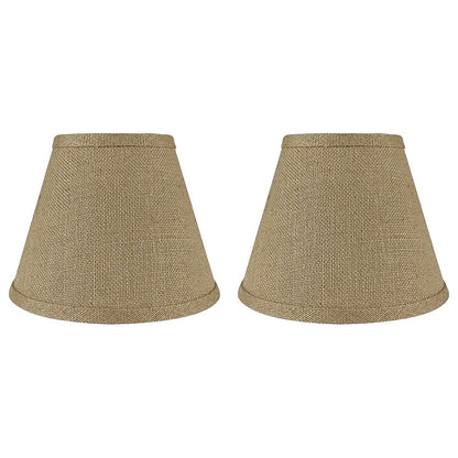 Hardback Faux Silk Conical Lamp Shade, 5 inch Top, 9 inch Bottom, 7 inch Slant