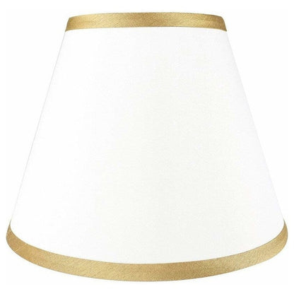 Hardback Faux Silk Conical Lamp Shade, 5 inch Top, 9 inch Bottom, 7 inch Slant