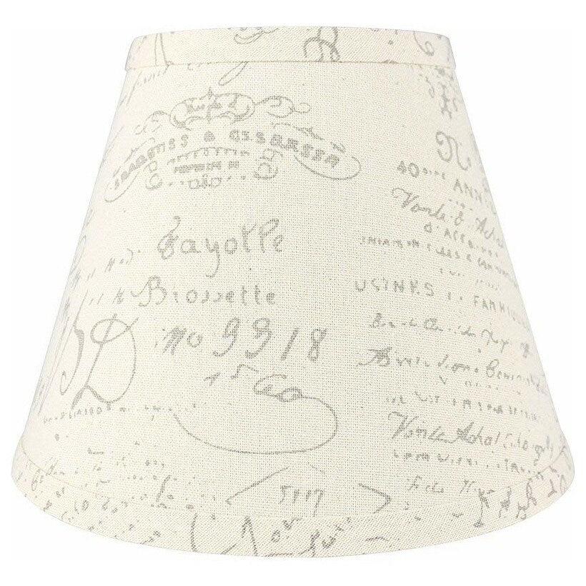 Hardback Faux Silk Conical Lamp Shade, 5 inch Top, 9 inch Bottom, 7 inch Slant
