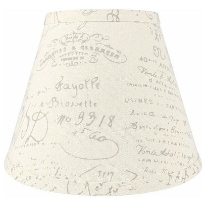 Hardback Faux Silk Conical Lamp Shade, 5 inch Top, 9 inch Bottom, 7 inch Slant
