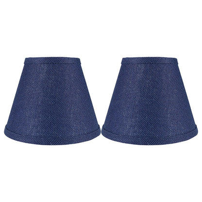 Hardback Faux Silk Conical Lamp Shade, 5 inch Top, 9 inch Bottom, 7 inch Slant