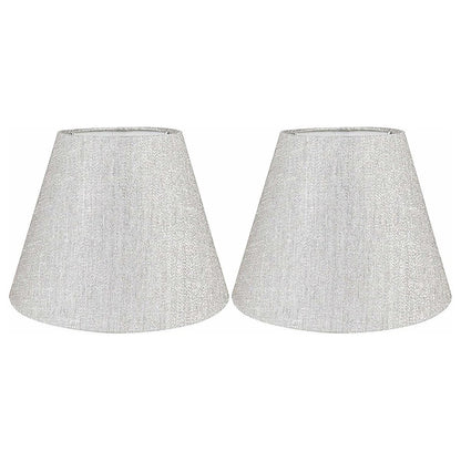 Hardback Faux Silk Conical Lamp Shade, 5 inch Top, 9 inch Bottom, 7 inch Slant