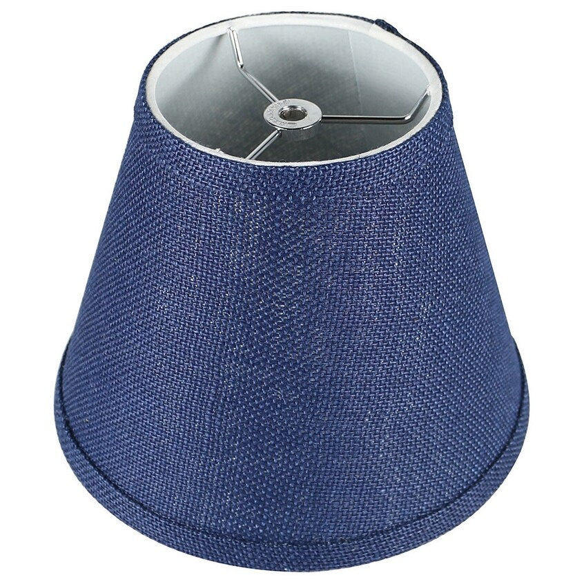 Hardback Faux Silk Conical Lamp Shade, 5 inch Top, 9 inch Bottom, 7 inch Slant