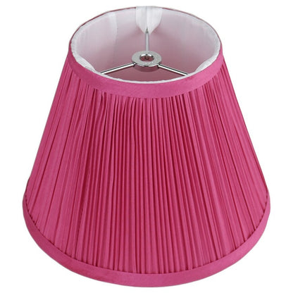 Hardback Faux Silk Conical Lamp Shade, 5 inch Top, 9 inch Bottom, 7 inch Slant