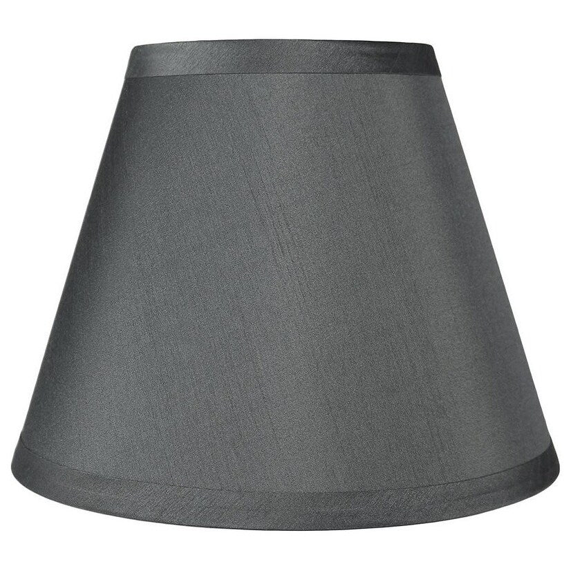 Hardback Faux Silk Conical Lamp Shade, 5 inch Top, 9 inch Bottom, 7 inch Slant